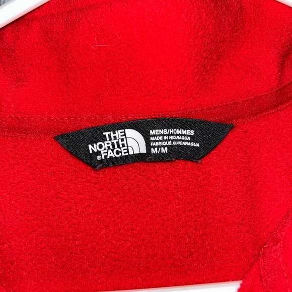 Unisex red The North Face Sweatshirt - Half Zip up - Picture 2 of 2